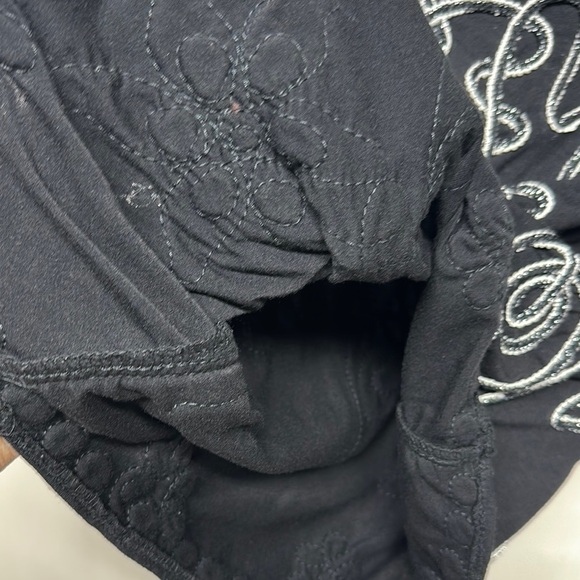 Lauren Michelle Silver Embellished Blouse with Three-Quarter Sleeves - Picture 8 of 12